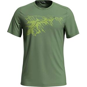 Odlo Men's Crew Neck F-Dry Print T-Shirt Men's T-Shirt, Mens, Men's T-Shirt, 550652, Green Eyes Mountain Print SS20, S Odlo Men's Crew Neck F-Dry Print T-Shirt Men's T-Shirt, Mens, Men's T-Shirt, 550652, Green Eyes Mountain Print SS20, S