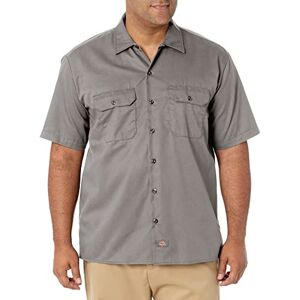 Dickies Men's Short Sleeve Work Workwear Shirt, Silver (Silver Grey), XXX-Large Dickies Men's Short Sleeve Work Workwear Shirt, Silver (Silver Grey), XXX-Large