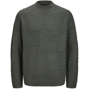 JACK & JONES Men's Jprccziggi Knit Mock Neck Sn Jumper, Olive Night, S JACK & JONES Men's Jprccziggi Knit Mock Neck Sn Jumper, Olive Night, S