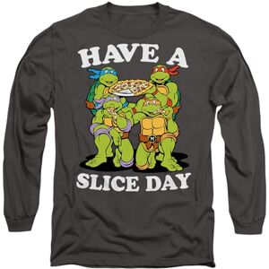 Mutant TMNT Have A Slice Day Mens Long Sleeve T Shirt, Charcoal, Medium Mutant TMNT Have A Slice Day Mens Long Sleeve T Shirt, Charcoal, Medium