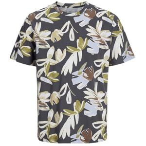 JACK & JONES Men's Jorvarenna AOP Tee SS Crew Neck, Iron Gate, XS JACK & JONES Men's Jorvarenna AOP Tee SS Crew Neck, Iron Gate, XS