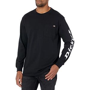 Dickies Mens Long Sleeve Wordmark Graphic T-Shirt, Knit Black, 3X Tall Dickies Mens Long Sleeve Wordmark Graphic T-Shirt, Knit Black, 3X Tall