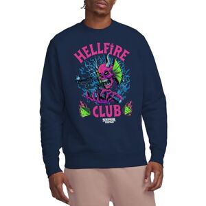 Stranger Things Hellfire Neon Dice Unisex Sweatshirt, Navy, XX-Large Stranger Things Hellfire Neon Dice Unisex Sweatshirt, Navy, XX-Large