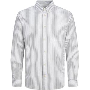JACK & JONES JPRBROOK Oxford Shirt L/S Noos, Captains Blue/Stripes: Slim fit, S JACK & JONES JPRBROOK Oxford Shirt L/S Noos, Captains Blue/Stripes: Slim fit, S