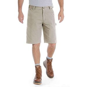 Carhartt Men's Rugged Flex® Relaxed Fit Canvas Utility Work Short, Tan, W28 Carhartt Men's Rugged Flex® Relaxed Fit Canvas Utility Work Short, Tan, W28