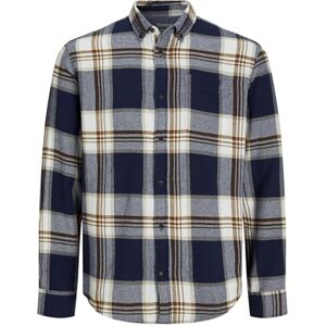 JACK & JONES Men's Jjeclassic Autumn Check Shirt Ls Sn Long Sleeve, Dark Navy, S JACK & JONES Men's Jjeclassic Autumn Check Shirt Ls Sn Long Sleeve, Dark Navy, S