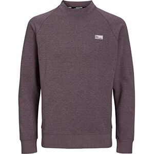 JACK & JONES Men's Jcoair Crew Neck Sweat Noos Sweatshirt, Twilight Mauve/Detail: Melange, L JACK & JONES Men's Jcoair Crew Neck Sweat Noos Sweatshirt, Twilight Mauve/Detail: Melange, L