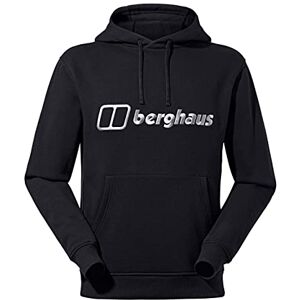 Berghaus Men's Logo Pullover Hoodie Added Warmth Extra Comfortable, Black/Black, S Berghaus Men's Logo Pullover Hoodie Added Warmth Extra Comfortable, Black/Black, S