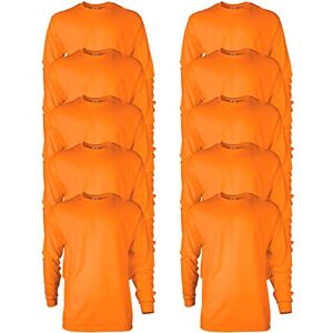 Gildan Men's, Ultra Cotton Long Sleeve T-Shirt, Style G2400, Safety Orange, S Gildan Men's, Ultra Cotton Long Sleeve T-Shirt, Style G2400, Safety Orange, S