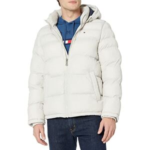 Tommy Hilfiger Men's Hooded Puffer Jacket Down Alternative Coat, New Ice, XS Tommy Hilfiger Men's Hooded Puffer Jacket Down Alternative Coat, New Ice, XS