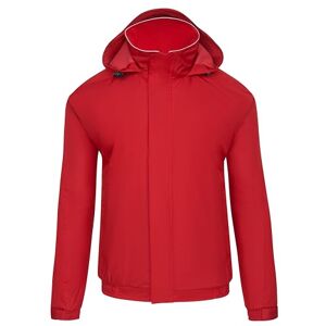 ORN ØRN Mens Bomber Jacket Hooded Workwear with Insulated Fleece Lining, Water Resistant, Machine Washable, Fulmar 4300 Red, Large ORN ØRN Mens Bomber Jacket Hooded Workwear with Insulated Fleece Lining, Water Resistant, Machine Washable, Fulmar 4300 Red, Large