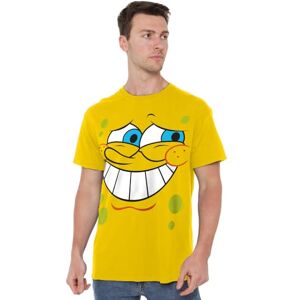 SPONGEBOB SQUAREPANTS Spongebob Guilty Face Unisex T Shirt, Yellow, X-Large SPONGEBOB SQUAREPANTS Spongebob Guilty Face Unisex T Shirt, Yellow, X-Large