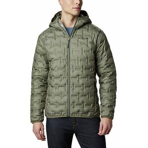 Columbia Men's Delta Ridge Down Hooded Jacket, Hooded Puffer Down Jacket, Stone Green Heather Print, Size XXL Columbia Men's Delta Ridge Down Hooded Jacket, Hooded Puffer Down Jacket, Stone Green Heather Print, Size XXL
