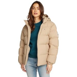 Tommy Jeans Men’s Essential Warm Down Jacket, Beige (Gentle Gold), XXL_Plus Tommy Jeans Men’s Essential Warm Down Jacket, Beige (Gentle Gold), XXL_Plus