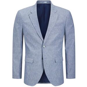 JACK & JONES Jprriviera Linen Blazer Slim Fit Sn, Nautical Blue, 42 JACK & JONES Jprriviera Linen Blazer Slim Fit Sn, Nautical Blue, 42