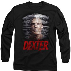 Dexter - Dexter (Hall) Dexter Dexter (Hall) Dexter Plastic Wrap Mens Long Sleeve T Shirt, Black, S Dexter - Dexter (Hall) Dexter Dexter (Hall) Dexter Plastic Wrap Mens Long Sleeve T Shirt, Black, S