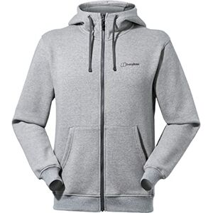 Berghaus Men's Logo Full Zip Hoodie Added Warmth Extra Comfortable, Grey Marl Bci, XS Berghaus Men's Logo Full Zip Hoodie Added Warmth Extra Comfortable, Grey Marl Bci, XS