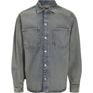 JACK & JONES Men's Jorhenry Overshirt Ls Sn, Faded Denim, XL JACK & JONES Men's Jorhenry Overshirt Ls Sn, Faded Denim, XL