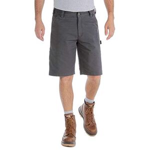 Carhartt Men's Rugged Flex® Relaxed Fit Canvas Utility Work Short, Shadow, W28 Carhartt Men's Rugged Flex® Relaxed Fit Canvas Utility Work Short, Shadow, W28