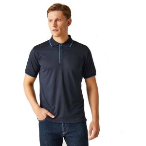 Regatta Professional Mens Navigate Short Sleeved Polo Shirts Navy/Blue Regatta Professional Mens Navigate Short Sleeved Polo Shirts Navy/Blue
