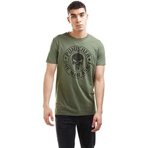 Marvel Press Marvel Men's One Man Army T Shirt, Military Green, L UK Marvel Press Marvel Men's One Man Army T Shirt, Military Green, L UK