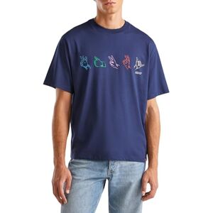 United Colors of Benetton Men's 3bl0u1099 t-Shirt, Blue, XXL United Colors of Benetton Men's 3bl0u1099 t-Shirt, Blue, XXL