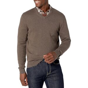 Amazon Essentials Men's V-Neck Sweater (Available in Big & Tall), Brown Heather, Medium Amazon Essentials Men's V-Neck Sweater (Available in Big & Tall), Brown Heather, Medium