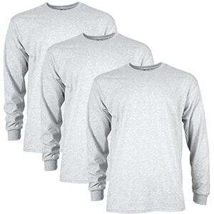 Gildan Unisex-Adult Ultra Cotton Long Sleeve T-Shirt, Style G2400, Multipack, Ash Grey (3-Pack), XXL Gildan Unisex-Adult Ultra Cotton Long Sleeve T-Shirt, Style G2400, Multipack, Ash Grey (3-Pack), XXL