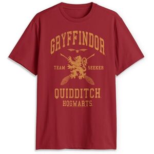 Harry Potter Men's Gryffindor Quidditch Seeker T-Shirt, Cardinal, XL Harry Potter Men's Gryffindor Quidditch Seeker T-Shirt, Cardinal, XL