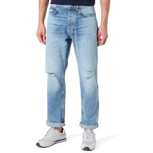 Hugo Boss Jonah Men's Regular Fit Jeans in Medium Blue Stone-Washed Cotton Denim, Medium Blue, 29 W/30 L Hugo Boss Jonah Men's Regular Fit Jeans in Medium Blue Stone-Washed Cotton Denim, Medium Blue, 29 W/30 L