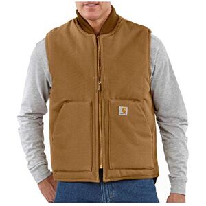 Carhartt Men's Relaxed Fit Firm Duck Insulated Rib Collar Vest, ® Brown, 3XL Carhartt Men's Relaxed Fit Firm Duck Insulated Rib Collar Vest, ® Brown, 3XL