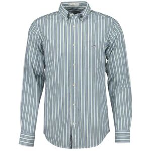 GANT Men's Reg Poplin Stripe Shirt, Deep Forest Green, XXL GANT Men's Reg Poplin Stripe Shirt, Deep Forest Green, XXL