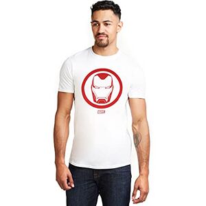 Marvel Men's Iron Man Emblem T-Shirt, White (White WHT), X (Size:X-Large) Marvel Men's Iron Man Emblem T-Shirt, White (White WHT), X (Size:X-Large)