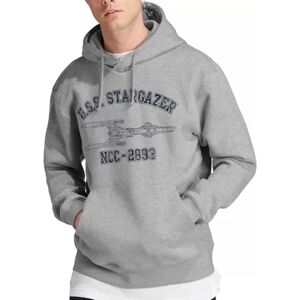 Star Trek Stargazer Hoddie Hooded Sweatshirt, Athletic Heather, L Star Trek Stargazer Hoddie Hooded Sweatshirt, Athletic Heather, L