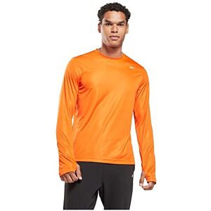 Reebok Men's Train Long Sleeve TECH T-Shirt Smash Orange 2XL Reebok Men's Train Long Sleeve TECH T-Shirt Smash Orange 2XL