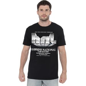 Stranger Things Hawkins Lab Logo Unisex T Shirt, Black, Small Stranger Things Hawkins Lab Logo Unisex T Shirt, Black, Small