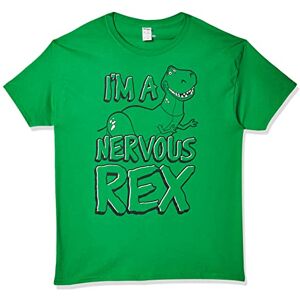 Disney Men's Toy Story Nervous Rex Graphic T-Shirt, Green (Kelly Green), L Disney Men's Toy Story Nervous Rex Graphic T-Shirt, Green (Kelly Green), L