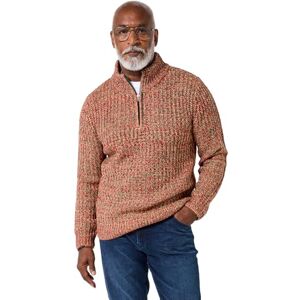 Joe Browns Men's Long Sleeve Fisherman Knit, Regular, Red/Green, UK S Joe Browns Men's Long Sleeve Fisherman Knit, Regular, Red/Green, UK S