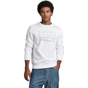 G-STAR Men's RAW. Sweater, White (white D23124-B782-110), XL G-STAR Men's RAW. Sweater, White (white D23124-B782-110), XL