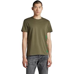 G-STAR RAW G-Star Men's Side Stencil T-Shirt, Green (shadow olive D22780-336-B230), XL G-STAR RAW G-Star Men's Side Stencil T-Shirt, Green (shadow olive D22780-336-B230), XL