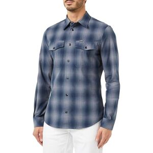 G-STAR RAW G-Star Men's Marine Slim Shirt, Multicolour (rank blue vanderbilt check D20165-D412-G092), S G-STAR RAW G-Star Men's Marine Slim Shirt, Multicolour (rank blue vanderbilt check D20165-D412-G092), S