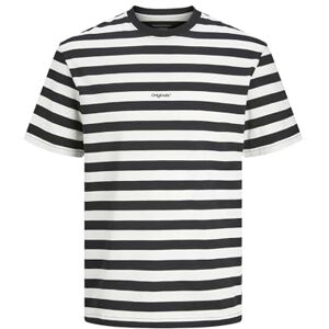 JACK & JONES Men's Jorvesterbro Newton Tee Ss Cn T-Shirt, Black/Stripes: Cloud Dancer, M JACK & JONES Men's Jorvesterbro Newton Tee Ss Cn T-Shirt, Black/Stripes: Cloud Dancer, M