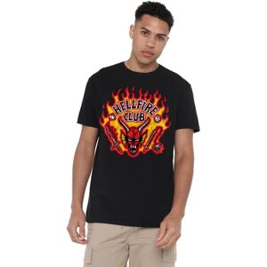 Stranger Things Hellfire Flames Unisex T Shirt, Black, X-Large Stranger Things Hellfire Flames Unisex T Shirt, Black, X-Large