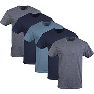 Gildan Men's Crew T-Shirts, Multipack, Style G1100 Underwear, Navy/Heather Navy/Indigo Blue (5-Pack), XXL (Pack of 5) Gildan Men's Crew T-Shirts, Multipack, Style G1100 Underwear, Navy/Heather Navy/Indigo Blue (5-Pack), XXL (Pack of 5)