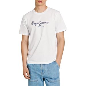 Pepe Jeans Men's ABEL T-Shirt, White (White), XS Pepe Jeans Men's ABEL T-Shirt, White (White), XS