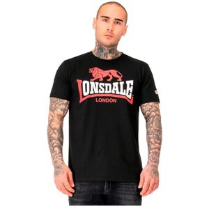 Lonsdale Men's Lion Two Tone T-Shirt, Black/red/White, S Lonsdale Men's Lion Two Tone T-Shirt, Black/red/White, S