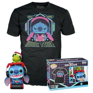 Funko POP! & Tee: L & S Gmr Stitch With Frog M Lilo and Stitch T-Shirt Clothes With Collectable Vinyl Figure Gift Idea Toys and Short Sleeve Top for Adults Unisex Men Funko POP! & Tee: L & S Gmr Stitch With Frog M Lilo and Stitch T-Shirt Clothes With Collectable Vinyl Figure Gift Idea Toys and Short Sleeve Top for Adults Unisex Men