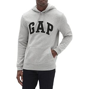 GAP Men's Logo Fleece Hoodie Hooded Sweatshirt, Light Heather Grey, XL GAP Men's Logo Fleece Hoodie Hooded Sweatshirt, Light Heather Grey, XL