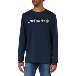 Carhartt Men's Relaxed Fit Heavyweight Long-Sleeve Logo Graphic T-Shirt, Navy, XL Carhartt Men's Relaxed Fit Heavyweight Long-Sleeve Logo Graphic T-Shirt, Navy, XL