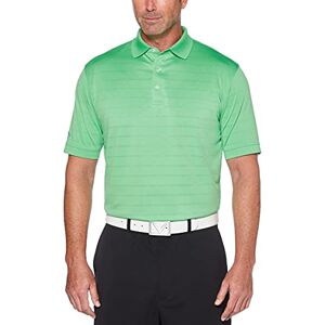 Callaway Men's Golf Short Sleeve Pique Open Mesh Polo Shirt, Vibrant Green, Small Callaway Men's Golf Short Sleeve Pique Open Mesh Polo Shirt, Vibrant Green, Small